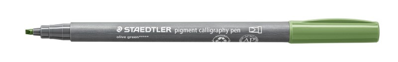 STAEDTLER PIGMENT ARTS PEN CALLIGRAPHY OLIVE GREEN 375-57