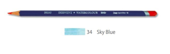 DERWENT WATERCOLOUR PENCIL 34 SKY BLUE 32834