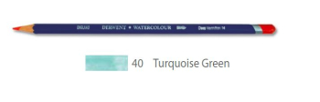 DERWENT WATERCOLOUR PENCIL 40 TURQUOISE GREEN 32840