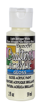 GLOSS LIGHT ANTIQUE WHITE 59ml DECO ART CRAFTERS ACRYLIC