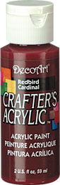 DECO ART REDBIRD 59ml CRAFTERS ACRYLIC DCA63
