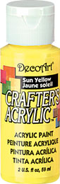 DECO ART SUN YELLOW 59ml CRAFTERS ACRYLIC DCA113