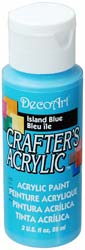 DECO ART ISLAND BLUE 59ml CRAFTERS ACRYLIC DCA123