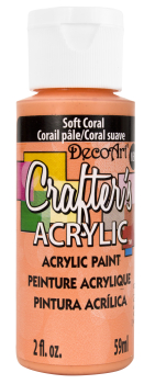 DECO ART SOFT CORAL 142 59ml CRAFTERS ACRYLIC