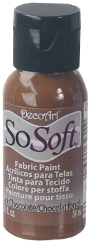 DECO ART DARK CHOCOLATE 29.6ml SOSOFT FABRIC ACRYLICS