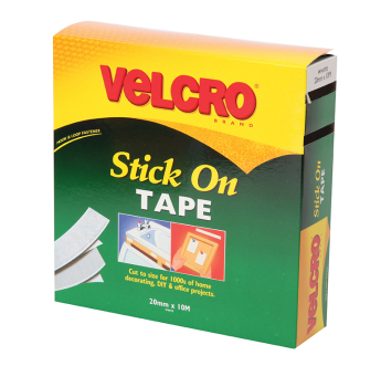 STICK ON TAPE 20mm X 10m H & L 60219 VELCRO® brand