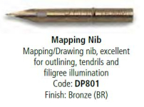 MANUSCRIPT MAPPING NIB BRONZE DP801BR24 PACK OF 24