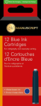 MANUSCRIPT INK CARTRIDGES BLUE 12 MC04611BE