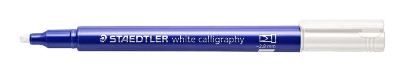 STAEDTLER METALLIC CALLIGRAPHY PEN WHITE 8325-0