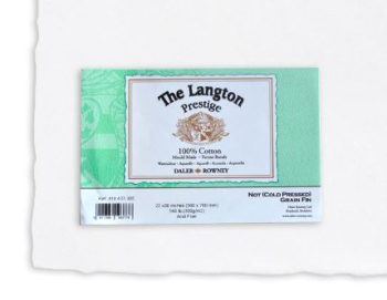 DR LANGTON PRESTIGE 300g NOT WATERCOLOUR PAPER 30Inchx22Inch