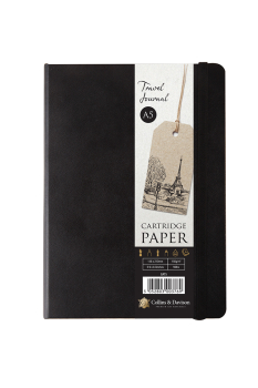 C&D A5 TRAVEL JOURNAL 64 SHEET WITH BAND CLOSURE