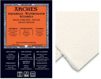 ARCHES WATERCOLOUR PAPER 90lb /185gsm 56x76cm ROUGH(TORCHON)