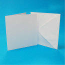 CRAFT UK 6x6 WHITE CARD/ENVELOPE 50 PACK 599