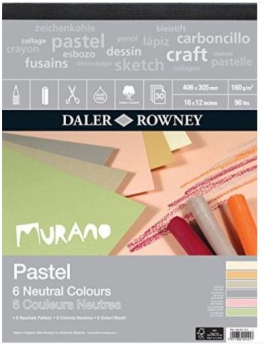 DR MURANO PASTEL PAD NEUTRAL COLOURS - 16Inch X 12Inch 438031612