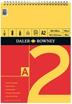 DR SERIES A SPIRAL PAD A2 RED/YELLOW (150gsm) 405010200