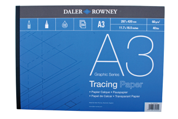DR TRACING PADS 60gsm - A3 LIGHT BLUE COVER 403550300