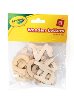 CRAYOLA WOODEN LETTERS 26 PIECES AC3624-CRA