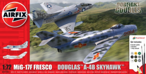 AIRFIX A50185 MIG 17F FRESCO DOUGLAS A-4B SKYHAWK DOGFIGHT