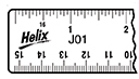 HELIX PLASTIC RULER  6inch J01100