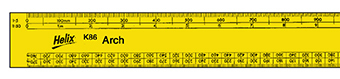 HELIX ARCHITECTS SCALE RULE K86010                   RULER