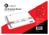 JAKAR A3 DRAWING BOARD WITH EASY SLIDE RULER 8410