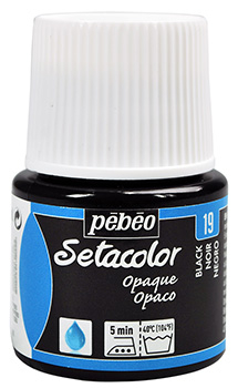 PEBEO SETACOLOR OPAQUE 45ml - BLACK LAKE 295019
