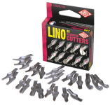LINO CUTTERS - 25 ASSORTED SIZES 1-10