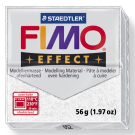 FIMO SOFT 57g - GLITTER WHITE 8020-052