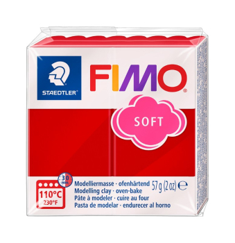 FIMO SOFT 57g - CHRISTMAS RED 8020-2 P