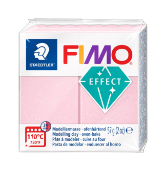 FIMO EFFECT 57g -GEMSTONE ROSE QUARTZ 8020-206