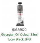DR 38ml IVORY BLACK GEORGIAN OIL COLOUR 111014034