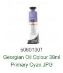 DR 38ml PRIMARY CYAN GEORGIAN OIL COLOUR 111014142