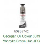 DR 38ml VANDYKE BROWN (HUE) GEORGIAN OIL COLOUR 111014264