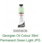 DR 38ml PERMANENT GREEN LIGHT GEORGIAN OIL COLOUR 111014347