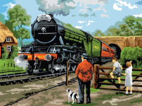 R&L STEAM TRAIN LARGE PAINT BY NUMBERS PAL15