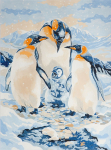 R&L PENGUIN FAMILY SMALL JUNIOR PAINT BY NUMBERS PJS93