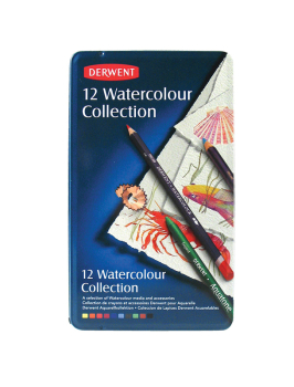 DERWENT WATERCOLOUR COLLECTION TIN OF 12 0700303