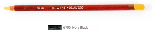DERWENT DRAWING PENCILS IVORY BLACK 34391