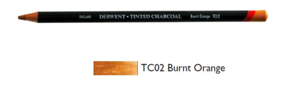 DERWENT TINTED CHARCOAL PENCIL BURNT ORANGE (TC02) 2301666