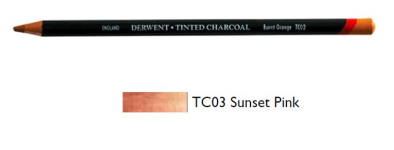 DERWENT TINTED CHARCOAL PENCIL SUNSET PINK (TC03) 2301667