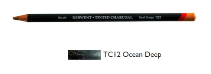 DERWENT TINTED CHARCOAL PENCIL OCEAN DEEP (TC12) 2301676