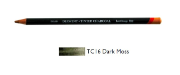 DERWENT TINTED CHARCOAL PENCIL DARK MOSS (TC16) 2301680