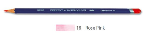 DERWENT WATERCOLOUR PENCIL 18 ROSE PINK 32818