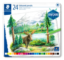 STAEDTLER COLOURED PENCIL TIN OF 24 ASS COLOURS 146CM24