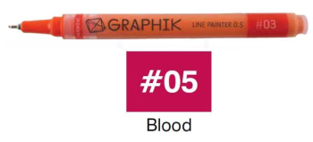 GRAPHIK LINE PAINTER 05 BLOOD 2302214 by DERWENT