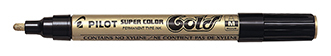 PILOT METALLIC MARKERS-GOLD FINE SUPER COLOR 471101280