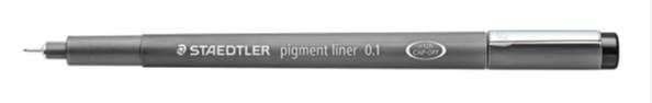 STAEDTLER PIGMENT LINER 0.1MM BLACK 308 01-9