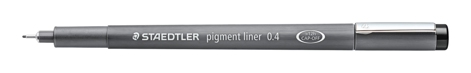 STAEDTLER PIGMENT LINER 0.4MM BLACK 308 04-9