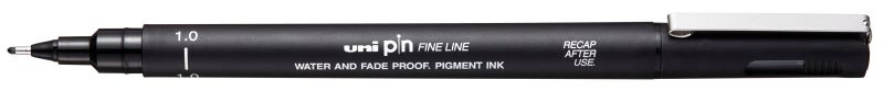 UNI PIN FINE LINE BLACK 10 200(S) 10