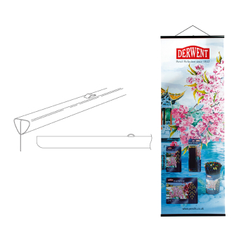 POSTER HANGERS 16Inch/40cm - CLEAR 5561